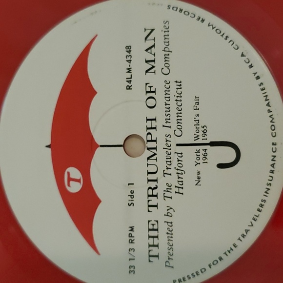 Vtg, 1964-1965 New York World's Fair Souvenir Triumph of Man Record Set - Picture 6 of 16